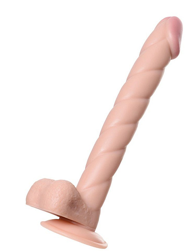 Длинный фаллоимитатор телесного цвета с присоской ToyFa 582014 (28 см)