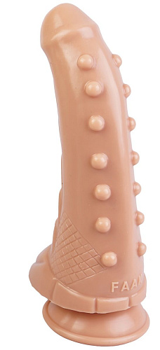 Телесный фаллоимитатор с рельефом Сумерки богов 1016-75 BX DD (24 см)