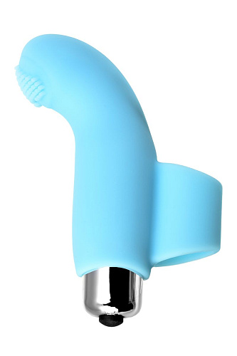 Голубая вибронасадка на палец для точки G JOS DANKO 782007 (9,5 см)