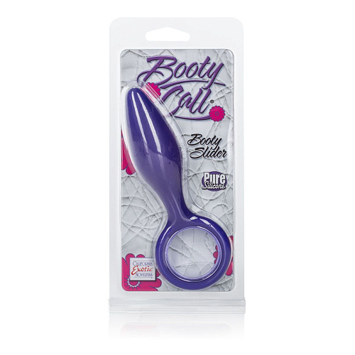 Фиолетовая анальная пробка California Exotic Novelties Booty Call Booty Slider SE-0394-30-2 (10,3 см)