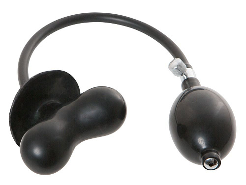 Чёрный латексный кляп для рта с функцией расширения Orion Latex Gag 2920018 1001