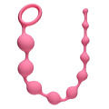 Розовая анальная цепочка Lola toys Long Pleasure Chain 4103-01Lola (35 см)