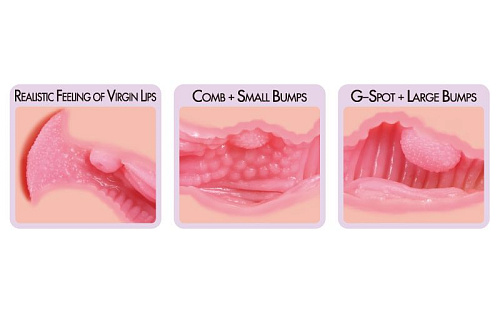 Мастурбатор-вагина телесного цвета с двойным слоем материала KOKOS Haru M04-001-06D
