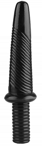 Чёрный анальный реалистичный стимулятор Сумерки богов 1015-85 BX DD (31 см)