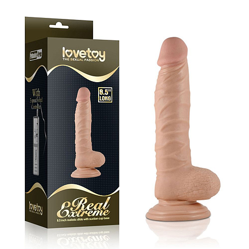 Телесный реалистичный фаллоимитатор Lovetoy 8.5 Real Extreme Dildo 350041 (22 см)