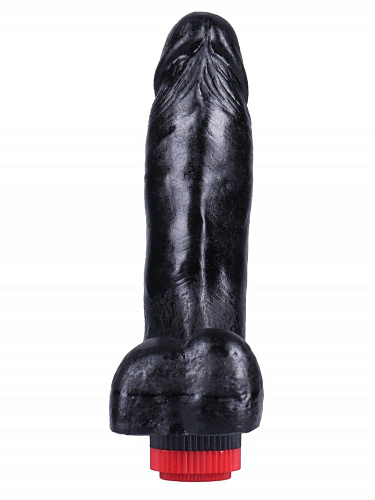 Чёрный вибратор-реалистик Сумерки богов №4 352-04 BX DD (17 см)