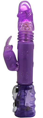 Фиолетовый вибратор с жемчужинами Eroticon ANDROID ALIEN 30135-1 (29 см)