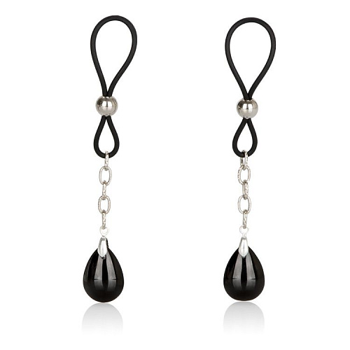 Зажимы на соски California Exotic Novelties Nipple Play Non-Piercing Nipple Jewelry Onyx SE-2615-10-2