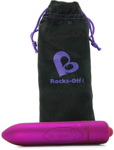 Розовая вибропуля с 10 скоростями вибрации Rocks-Off 10RO120PK (12,4 см)