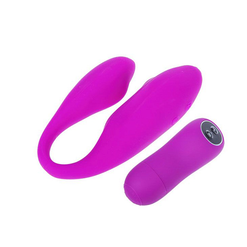 Вибратор для двоих с дистанционным управлением лилового цвета Baile Pretty Love Berny BI-014255