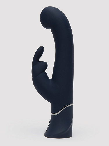 Темно-синий вибратор-кролик Fifty Shades of Grey Greedy Girl Real-Feel Rabbit Vibrator FS-80006 (25,4 см)