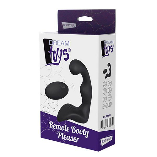 Чёрный вибромассажёр простаты Dream Toys REMOTE BOOTY PLEASER 21368