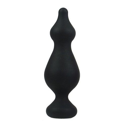Чёрная фигурная анальная пробка Adrien Lastic AMUSE BLACK L 20269 (13,8 см)