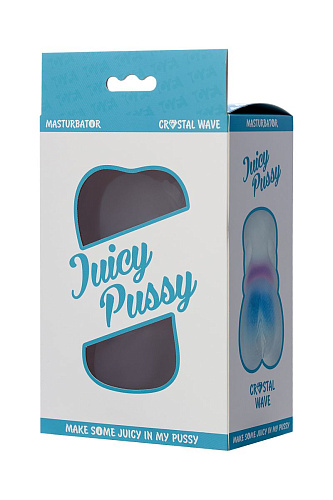 Прозрачный реалистичный мастурбатор ToyFa Juicy Pussy Crystal Wave 894002