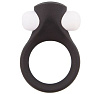 Чёрное эрекционное виброкольцо Dream Toys LIT-UP SILICONE STIMU RING 2 BLACK 21156