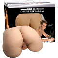 Мужской анус-реалистик телесного цвета с вибрацией Topco Sales Toys Blake Riley 1590457