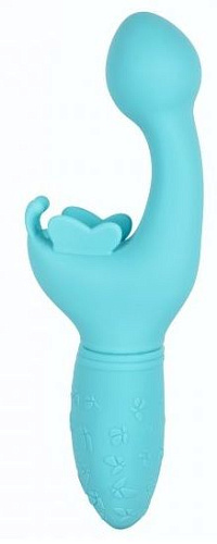 Голубой вибратор-кролик California Exotic Novelties Rechargeable Butterfly Kiss SE-0783-10-3