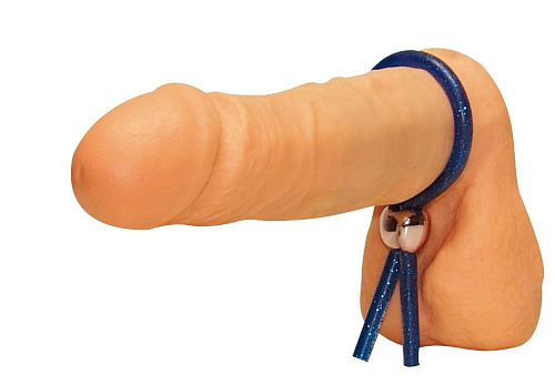 Эрекционное лассо синего цвета Orion Blue Loop 0514411