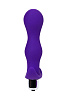 Фиолетовая изогнутая анальная вибропробка A-toys 761315 (14 см)