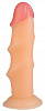 Телесный реалистичный рельефный фаллоимитатор Сумерки богов 1015-66 BX DD (21,5 см)