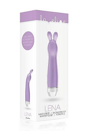 Фиолетовый вибратор с ушками Shots Media BV Lena LOV011PUR (17,2 см)
