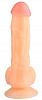 Телесный реалистичный фаллоимитатор на присоске Сумерки богов 1015-63 BX DD (24 см)
