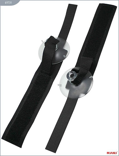 Чёрные неопреновые манжеты на присосках MJANU 69731