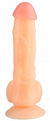 Телесный реалистичный фаллоимитатор на присоске Сумерки богов 1015-63 BX DD (24 см)