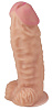 Телесный фаллоимитатор-супергигант с мошонкой на присоске LOVETOY (А-Полимер) 958203