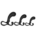 Набор из 3 черных массажёров простаты Shots Media BV Piece Prostate Stimulator Set SON095BLK