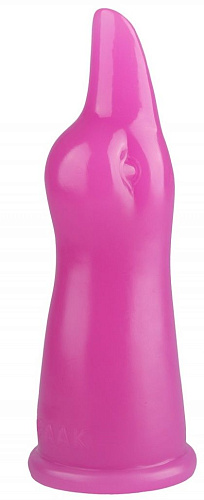 Розовая анальная втулка в виде головы уточки Сумерки богов 1015-27 BX DD (19,5 см)