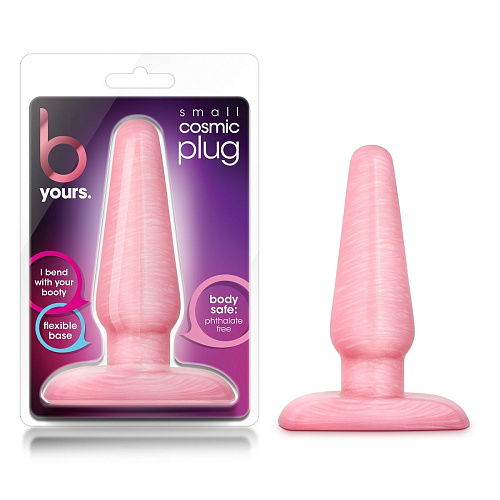 Розовая анальная пробка Blush Novelties B Yours Small Cosmic Plug BL-18600 (10,1 см)