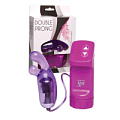 Фиолетовая вибропулька с пальчиками и выносным пультом управления Dream Toys Double Prong 20052