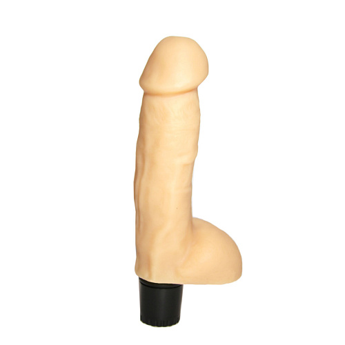 Вибратор реалистичной формы с мошонкой телесного цвета Сумерки богов №5 102-05 BX SB (20,5 см)