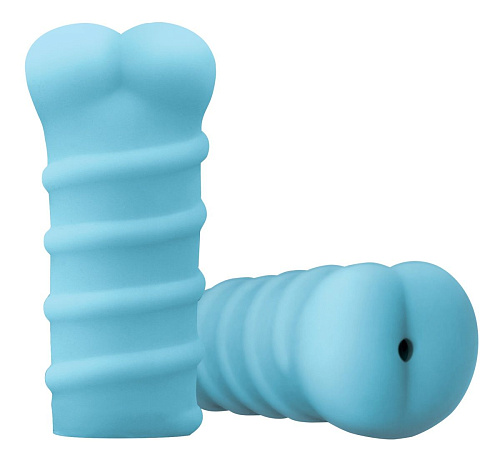Голубой мастурбатор-анус из мягкого силикона NS Novelties Dat ASS NSN-0486-27