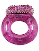 Эрекционное кольцо с виброэлементом и пупырышками Eroticon 31005