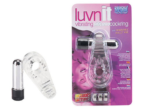 Кольцо эрекционное с вибратором Seven Creations *Luvnit* 05-262V-CL BCD GP