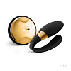 Чёрный вибратор для пар с декором из золота Lelo Tiani 24K Obsidian Black LEL3101