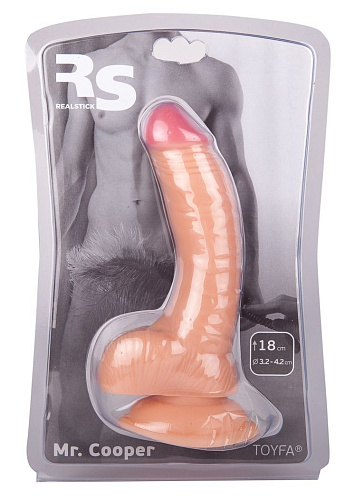 Телесный фаллоимитатор с присоской ToyFa 582002 (14,5 см)