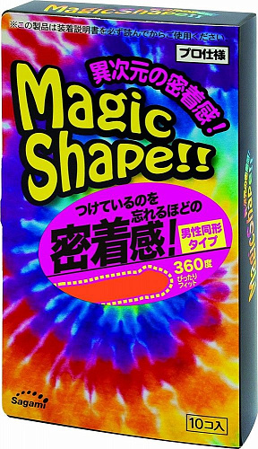 Прозрачные презервативы с ребристым швом Sagami Xtreme Magic Shape №10 (10 шт)