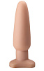 Телесный анальный плаг среднего размера LOVETOY (А-Полимер) 446800 (18 см)