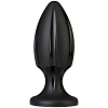 Чёрная анальная пробка Doc Johnson Platinum Premium Silicone - The Rocket - Black 0103-30-BX (12 см)