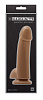 Кофейный гладкий фаллоимитатор на присоске с мошонкой NS Novelties Smooth 5 Inch Dildo NSN-0929-02 (17 см)