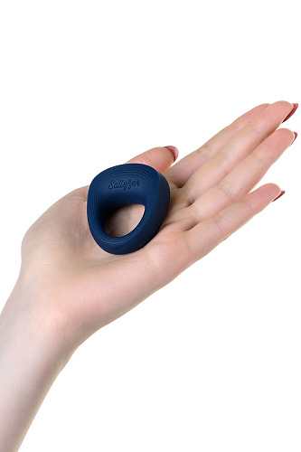 Синее эрекционное кольцо на пенис Satisfyer Ring 2 J02008-13