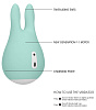 Зелёный клиторальный стимулятор Shots Media BV Sugar Bunny LOV018GRN (9,5 см)