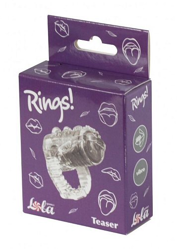 Прозрачная насадка на язык Lola toys Rings Teaser 0116-01Lola