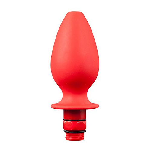 Красная насадка для душа NMC HYDROBLAST 4INCH BUTTPLUG SHAPE DOUCHE 111743 (10,2 см)