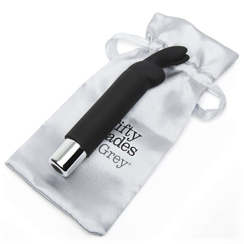 Чёрный мини-вибратор Fifty Shades of Grey Greedy Girl Bullet Rabbit Vibrator FS-74949 (12,7 см)