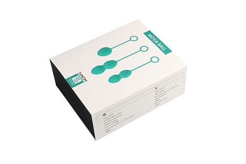 Набор зелёных вагинальных шариков со смещённым центром тяжести мятного цвета Svakom Nova Ball SSYB-GRN