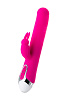 Розовый вибратор с клиторальным стимулятором JOS BALLE 783002 (23 см)